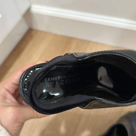 Kenneth Cole Reaction Black Leather Mules W6 - Picture 7 of 8